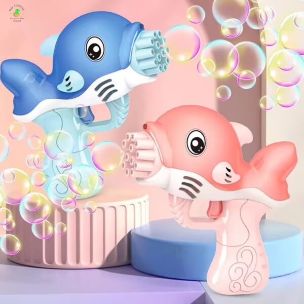 Automatic Dolphin bubble machine gun.
